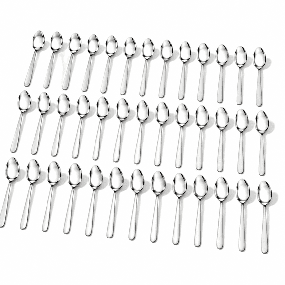 36 7.4 Inch Stainless Steel Dinner Spoons Set For Home Kitchen Restaurant