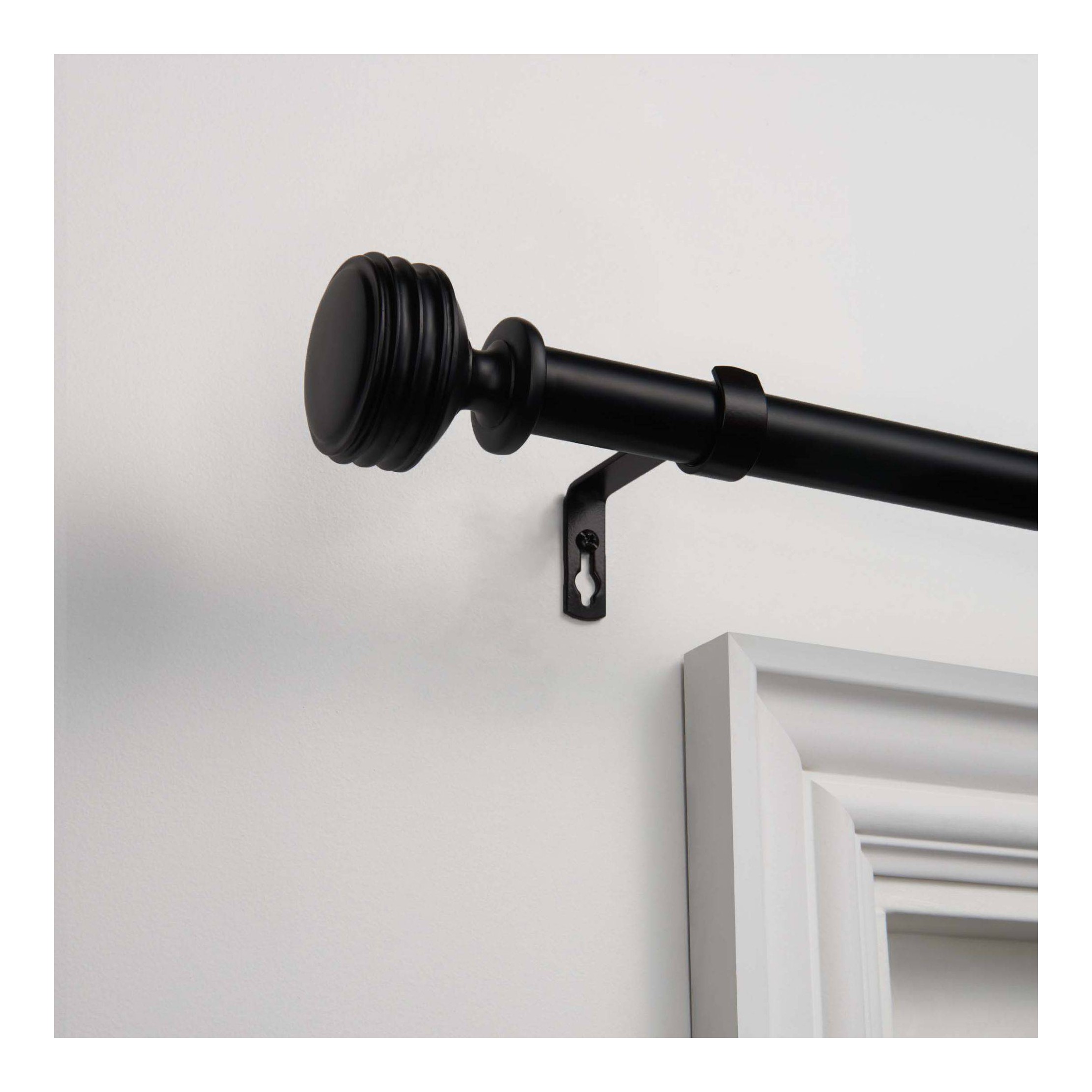 Black Matte Curtain Rod