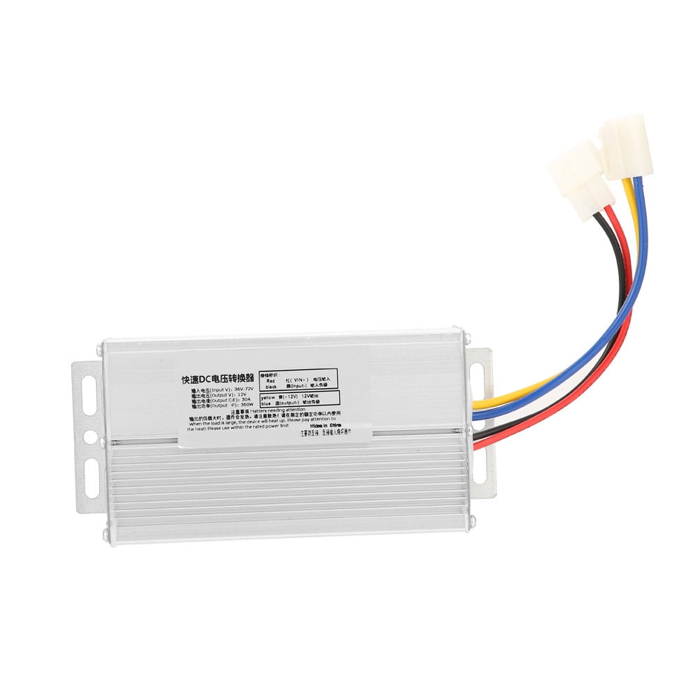 36-72V To 12V 30A 360W DC Converter Adapter, Voltage Transformer, High Efficiency, Low Heat, Stable Output for Electric Vehicles & More