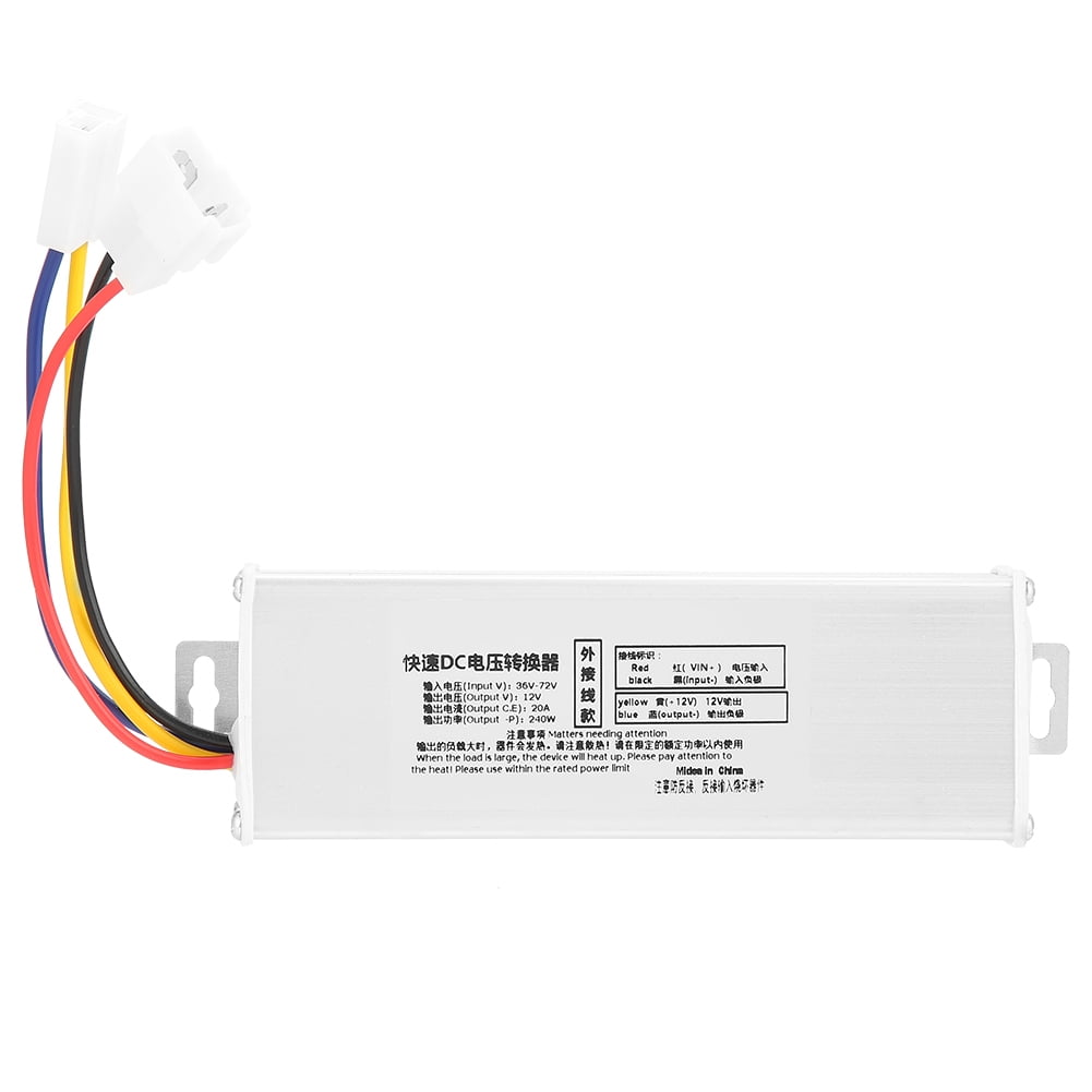 36-72V to 12V, 20A, 240W, DC Converter Adapter, Voltage Transformer