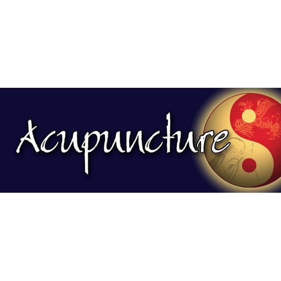 36" ACUPUNCTURE DECAL sticker acupuncturist needles pen