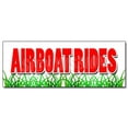 thumbnail image 1 of 36" AIRBOAT RIDES DECAL sticker everglades guided tours swamp buggy wetlands, 1 of 1
