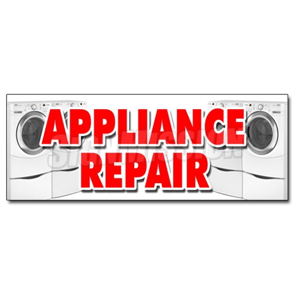 36" APPLIANCE REPAIR DECAL sticker refrigerator washer dryer all brands home