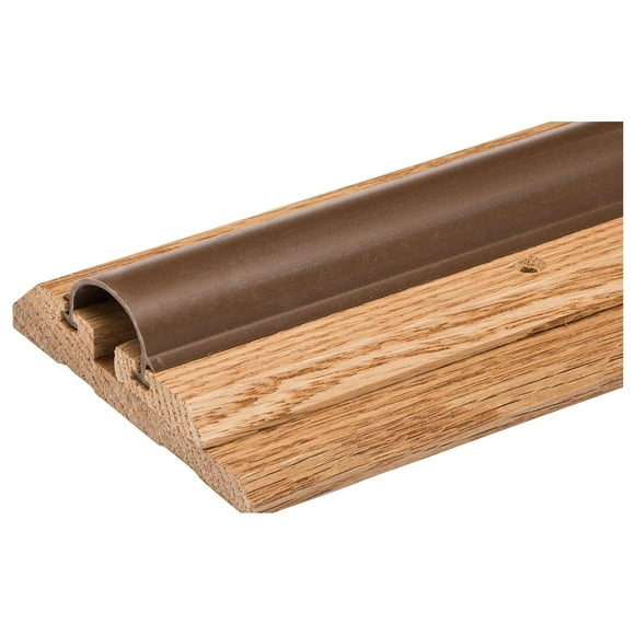36" Adjustable Height Pre-Finished Oak and Vinyl Seal Threshold 3 1/2" Wide - WL-9