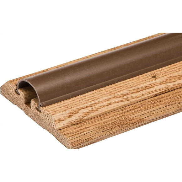 36" Adjustable Height Pre-Finished Oak and Vinyl Seal Threshold 3 1/2" Wide - WL-9
