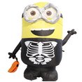 thumbnail image 1 of Gemmy Airblown Inflatable Dave as Skeleton Universal, 3 ft Tall, Multi, 1 of 5