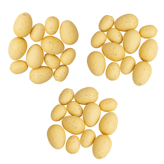 36 Assorted Brown Easter Egg Display Set: Speckled Eggs - Ideal for Easter Decor, Baby Showers, and Spring Displays