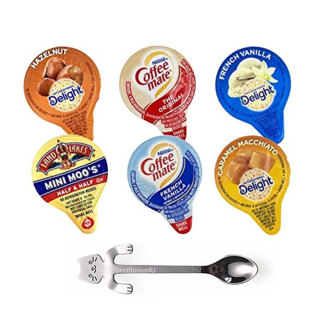 36 Assorted Coffee Cream Creamer Singles & Sugar Set, Delicious Coffee