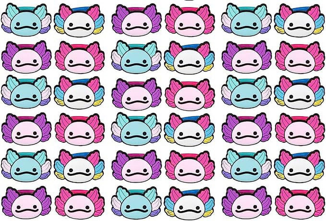 Axolotl Rings - Cute Plastic Charms Jewelry for Children - Ring Kids Party Favors 1 Random Color Ring