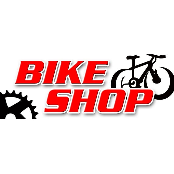36" BIKE SHOP DECAL sticker bicycle shop repair rental rent cycle