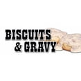 thumbnail image 1 of 36" BISCUITS & GRAVY DECAL sticker sausage biscuit southern food homemade home made from scratch, 1 of 1