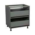 thumbnail image 1 of 36" Base Cabinet-Double Door-Two Drawer-Grey, 1 of 4