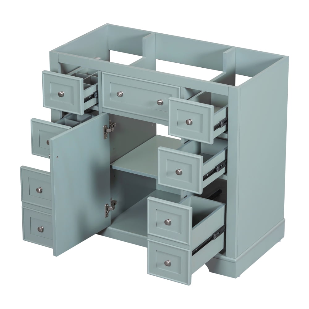 36'' Bathroom Sink Vanity Cabinet with Adjustable Shelves, Drawer ...