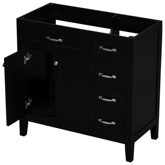 36" Bathroom Vanity Cabinet, Painted Finish / Water - proof and Stain - proof