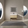 36" Bathroom Vanity Combo W Single Ceramic Sink, Modern Storage