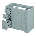 thumbnail image 1 of 36'' Bathroom Vanity, Bathroom Sink Vanity With Adjustable Shelves, Drawer Divider, 3 Drawers, Solid Wood Frame, Door Waterproof Modern Bathroom Storage Cabinet, 1 of 9
