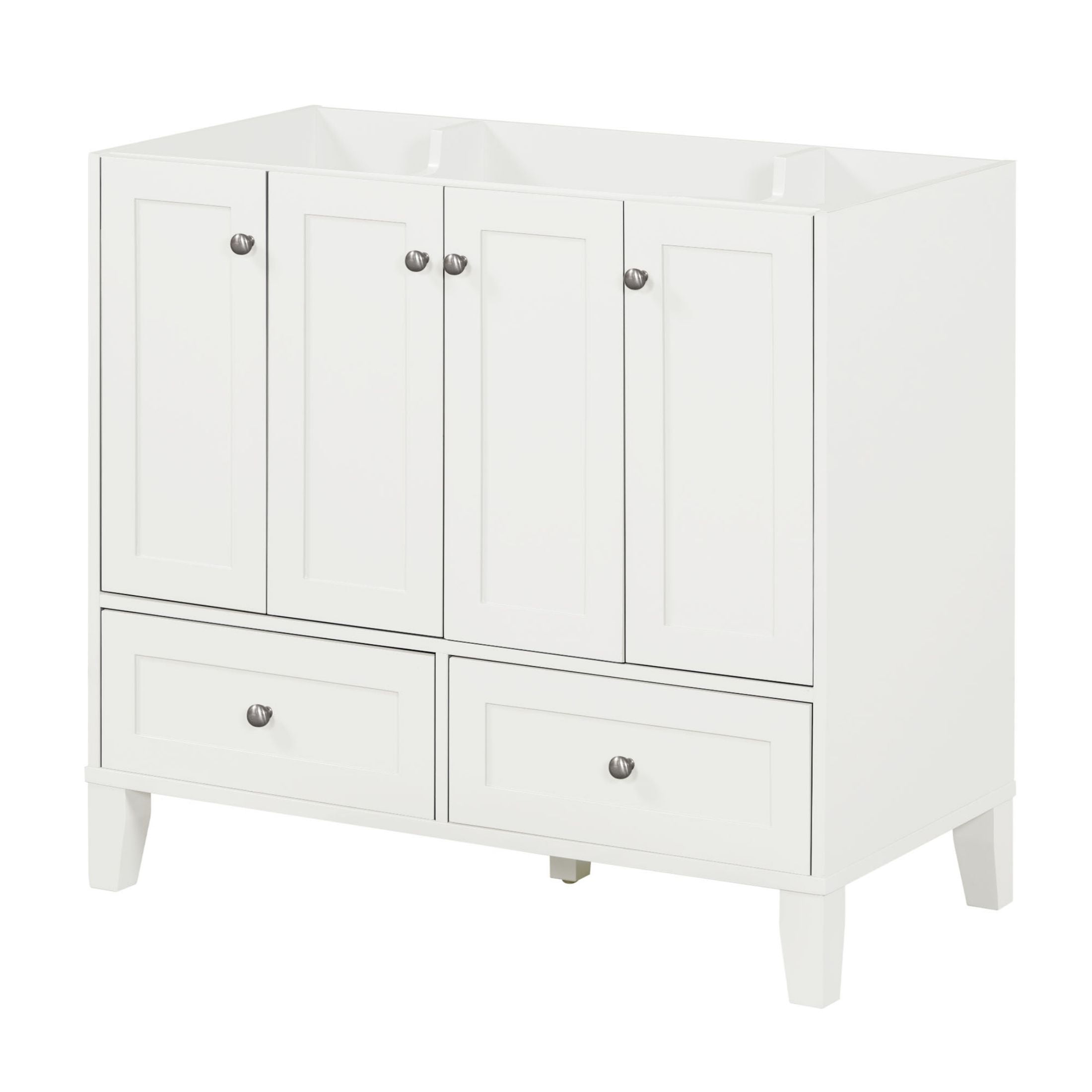 36'' Bathroom Vanity Without Countertop,Solid Wood Frame Bathroom