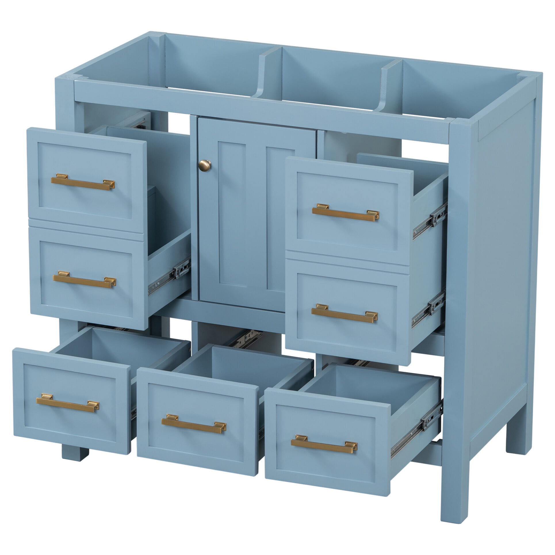 36" Bathroom Vanity Without Sink, Bathroom Base Only, Bathroom