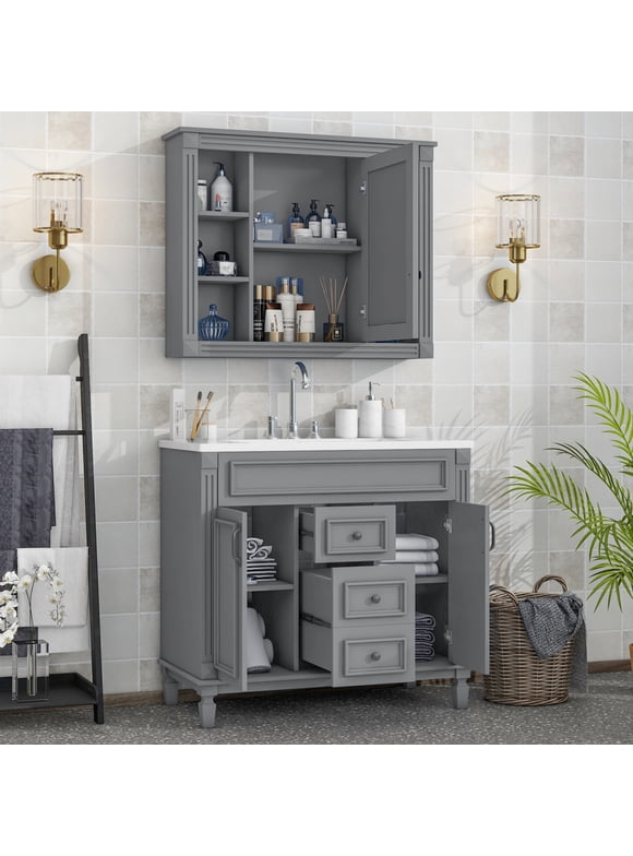 Bathroom Vanities in Bathroom Cabinets & Fixtures - Walmart.com