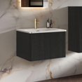 36" Bathroom Vanity with Sink, Modern Floating Vanity with Push Open