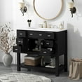 thumbnail image 1 of 36'' Bathroom Vanity with Top Sink, Modern Bathroom Storage Cabinet with 2 Soft Closing Doors and 6 Drawers, Single Sink Bathroom Vanity, 1 of 6