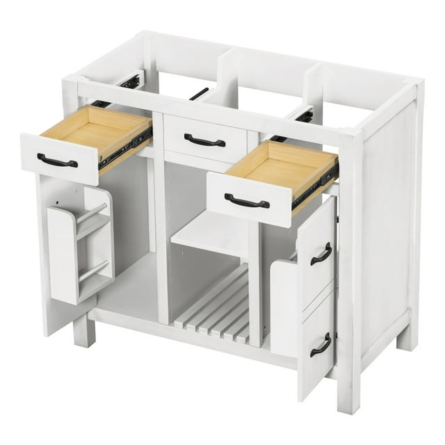 36" Bathroom Vanity without Sink, Modern Bathroom Storage Cabinet with ...