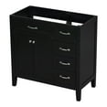 thumbnail image 1 of 36" Bathroom Vanity without Sink, Modern  Storage Cabinet with Double Doors & 3 Drawers, Freestanding Rectangular Vanity with Solid Frame, Cabinet Base Only, Black, 1 of 6