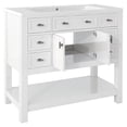 36" Bathroom Vanity without Top Sink, Modern Bathroom Storage Cabinet ...