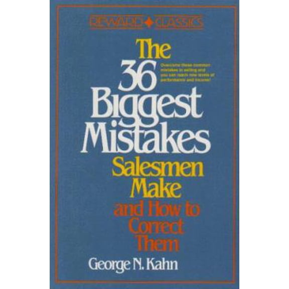 Pre-Owned The 36 Biggest Mistakes Salesmen Make and How to Correct Them Paperback