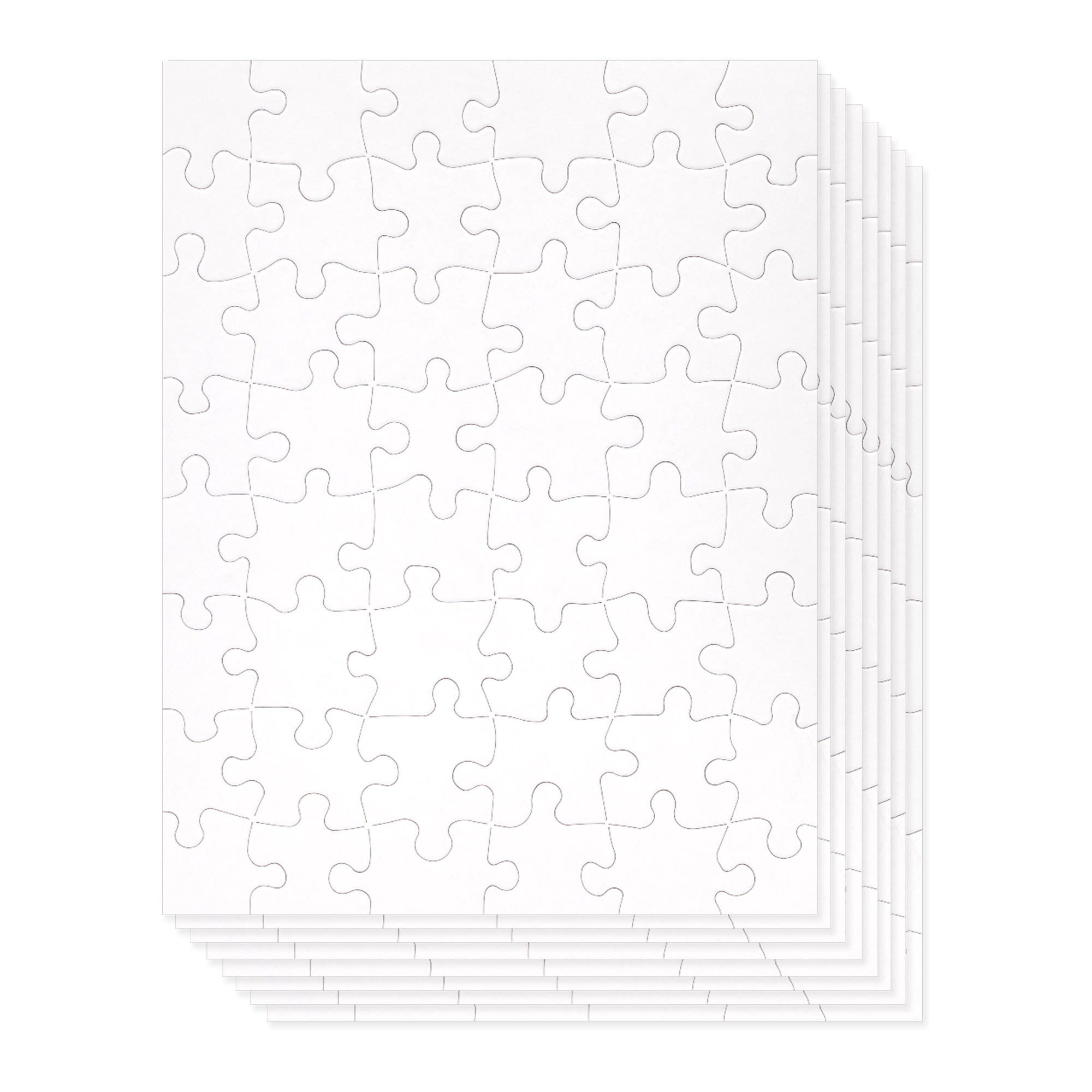  48 Pack Blank Puzzles to Draw On Bulk – Make Your Own