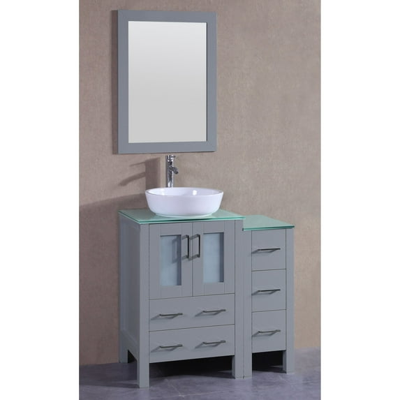 36" Bosconi AGR124RCCWG1S Single Vanity