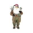 thumbnail image 1 of 36" Brown Standing Santa Claus Christmas Figurine, 1 of 4