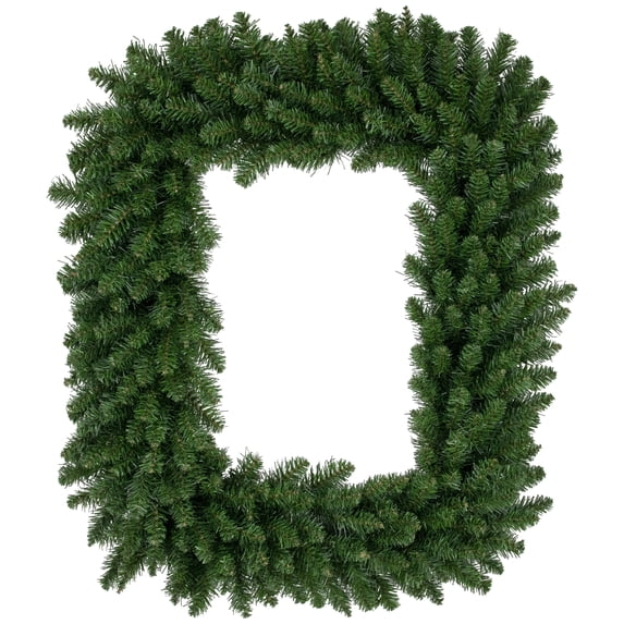Northlight 36" Unlit Buffalo Fir Rectangular Artificial Christmas Wreath