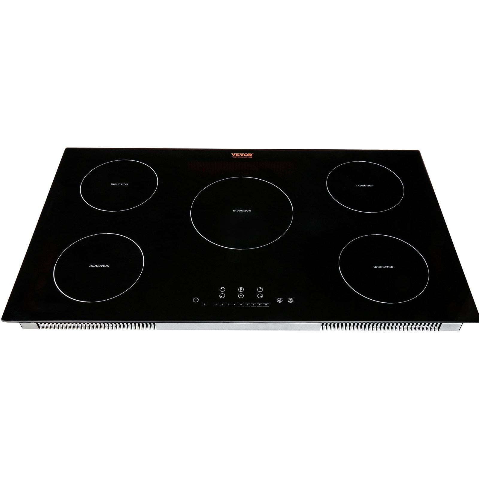 36'' Built-in Induction Cooktop, 5-Zone Magnetic Stove, 9200W Fast Heating, Child Lock & Touch Screen