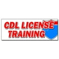 thumbnail image 1 of 36" CDL LICENSE TRAINING DECAL sticker trucker truck driver trucking school, 1 of 1