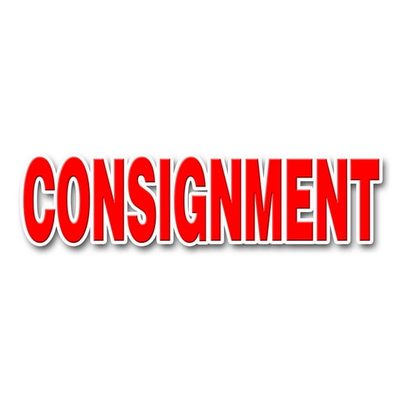 36" CONSIGNMENT DECAL sticker second hand name brands clothes furniture store