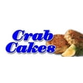 thumbnail image 1 of 36" CRAB CAKES DECAL sticker crabs cake maryland seafood fried mini, 1 of 1