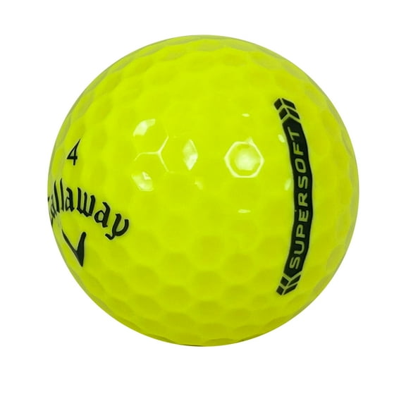 36 Callaway Supersoft Yellow 4A Recycled Golf Balls, by Mulligan USA