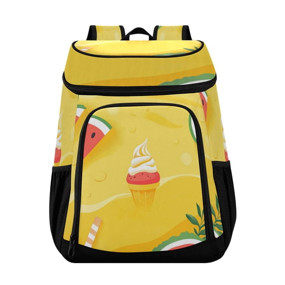 36 Can Capacity Insulated Backpack Cooler Lunch Bag for Picnics, Camping Ice Cream and Watermelon