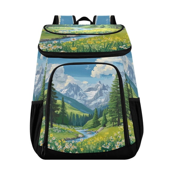 36 Can Capacity Insulated Backpack Cooler Lunch Bag for Picnics, Camping Summer Mountains