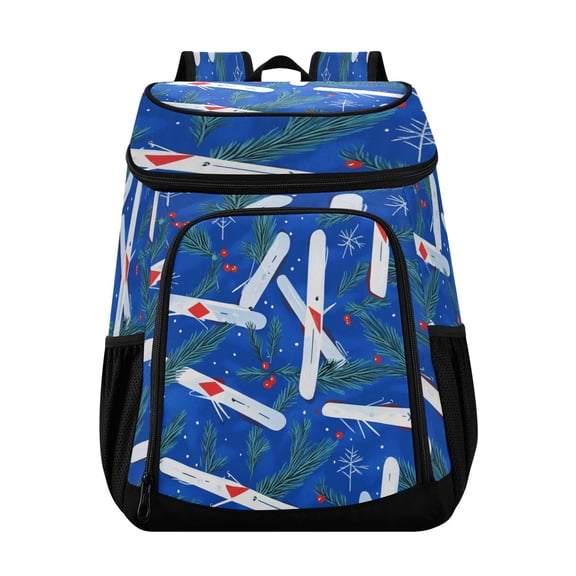 36 Can Capacity Insulated Backpack Cooler Lunch Bag for Picnics, Camping Tiny Skis