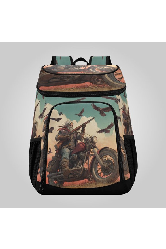 36 Can Large Insulated Backpack Cooler, Leakproof Lunch Bag for Work, Picnics, Hiking, Biking & Outdoor Activities, Reusable Travel Tote with Multiple Pockets Doomsday Survivor