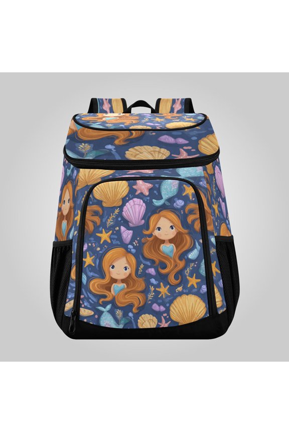 36 Can Large Insulated Backpack Cooler, Leakproof Lunch Bag for Work, Picnics, Hiking, Biking & Outdoor Activities, Reusable Travel Tote with Multiple Pockets Shell Girls