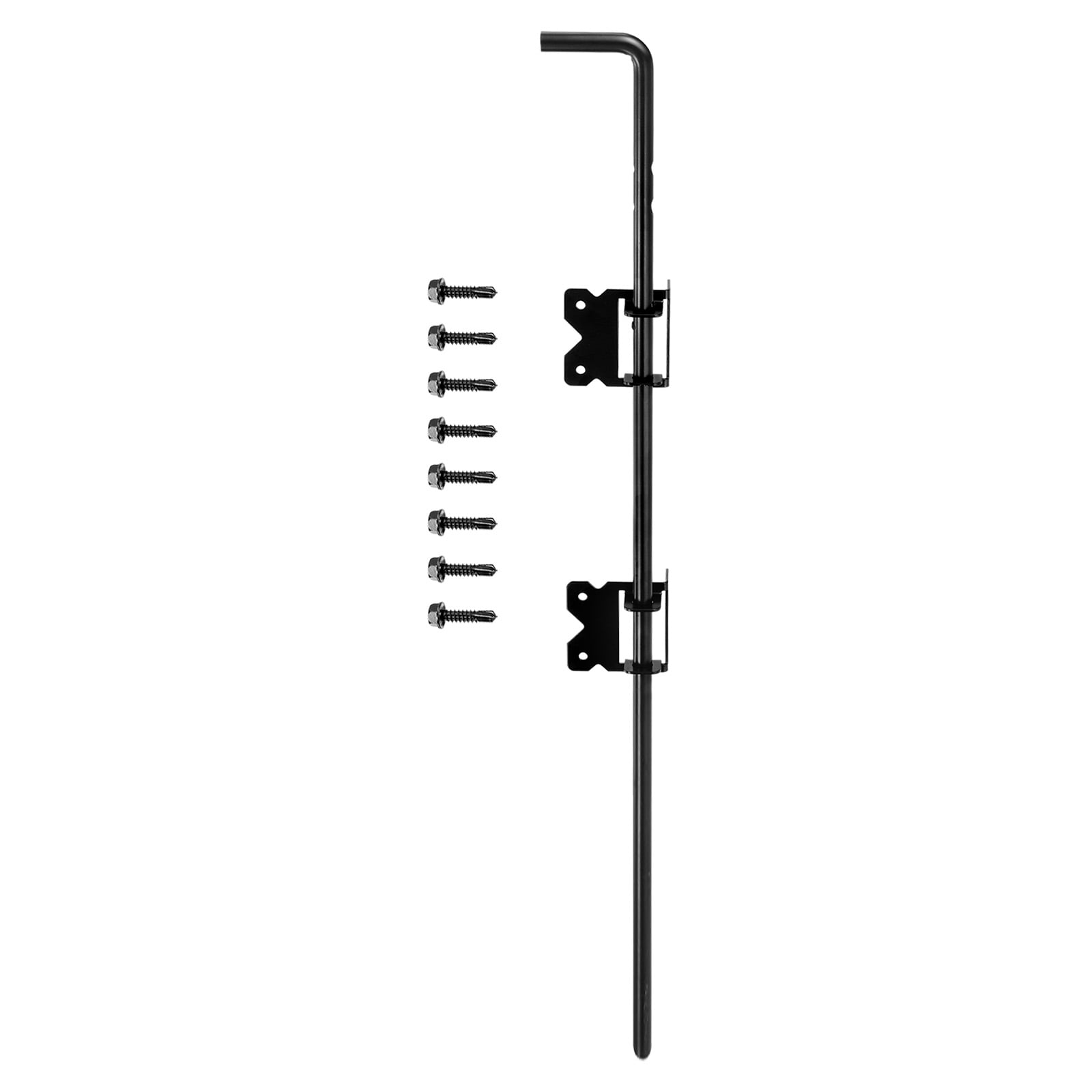 36" Cane Bolt Gate Drop Rod for Wood Fence, Iron Gate Hardware Ground