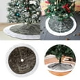 36" Christmas Tree Skirt With Snowflake Double Soft Tree Skirt Xmas