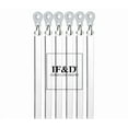 thumbnail image 1 of 36" Clear 6 Pack Acrylic Lucite Drapery Curtain Pull Wands with Plastic Adapters for Easy Open and Closing of Window Treatments - IF&D Fabrics and Drapes -APA-036-6, 1 of 1