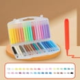 thumbnail image 1 of 36 Colors Acrylic Paint Markers Set, Vibrant Assorted Short Bullet Tip Watercolor Pens, Portable Colored Markers for Youngsters Coloring, Office , DIY Crafts & Art Supplies, 1 of 6