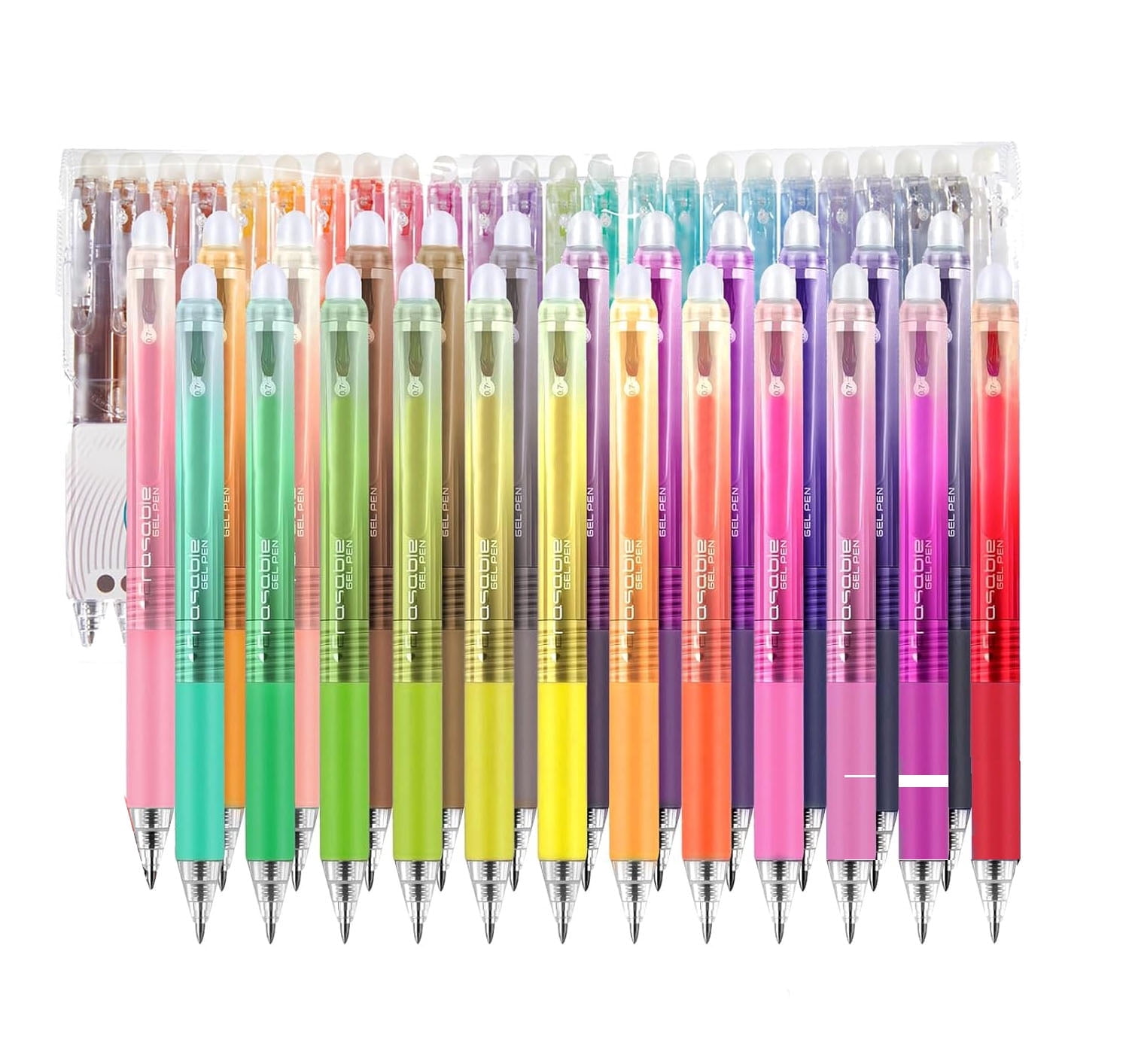 36 Colors Erasable Gel Pens, 2025 Upgraded Retractable Colored Pen ...
