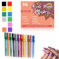 thumbnail image 1 of 36 Colors Nail Art Pens for Painting Nails, 2026 New 0.7mm Acrylic Paint Makers DIY Nail Art Markers for Kids and Adults, Quick-drying Nail Polish Pens Doodle Pens for Drawing Point Liner, 1 of 6