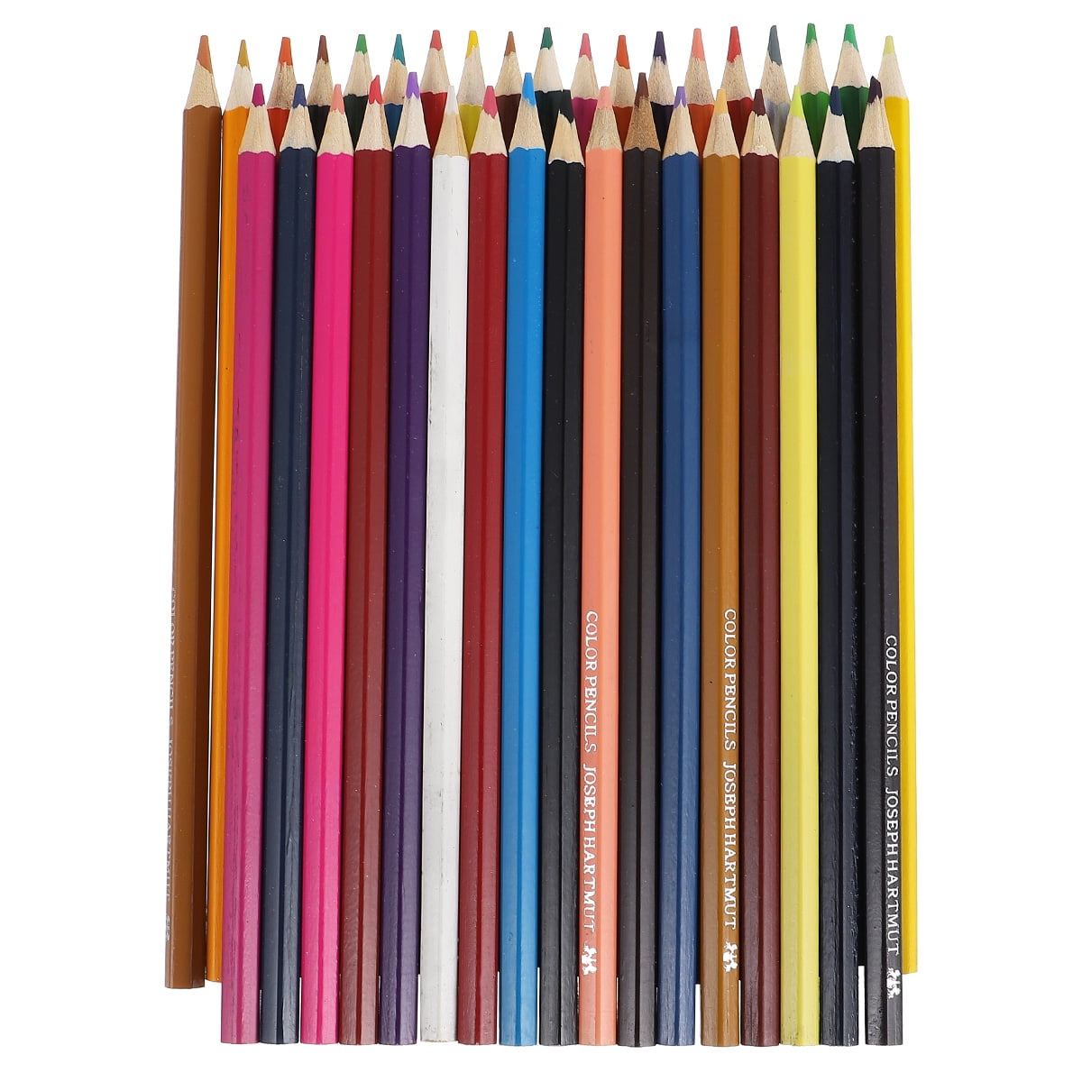 Supvox Back to School 36Pack Sketching Colored Pencils Assorted Color Oil Based Colors for Creative Activities 6.7*0.3in
